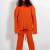 Marques ' Almeida Knitwear | Bottoms | MERINO KNIT TROUSERS ORANGE