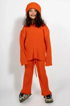 Marques ' Almeida Knitwear | Bottoms | MERINO KNIT TROUSERS ORANGE