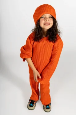 Marques ' Almeida Knitwear | Bottoms | MERINO KNIT TROUSERS ORANGE
