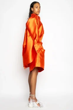 Marques ' Almeida Bottoms | Bottoms | SKATER SHORTS ORANGE