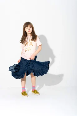 Marques ' Almeida Jersey | Tops | PINK AND BEIGE SPLATTERED LOGO T-SHIRT MULTICOLOUR
