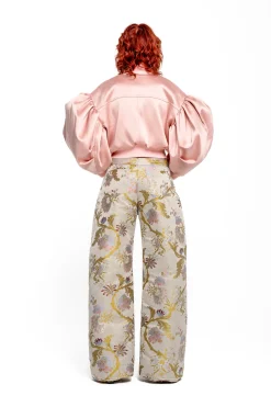 Marques ' Almeida Outerwear | BOMBER JACKET WITH PUFF SLEEVES PINK