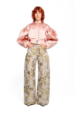 Marques ' Almeida Outerwear | BOMBER JACKET WITH PUFF SLEEVES PINK