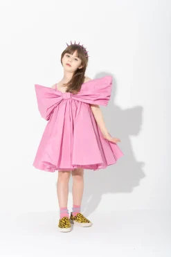 Marques ' Almeida Dresses | BOW TAFFETA DRESS PINK