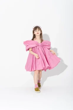 Marques ' Almeida Dresses | BOW TAFFETA DRESS PINK