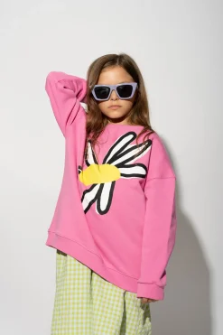 Marques ' Almeida Tops | DAISY PRINT SWEATSHIRT PINK