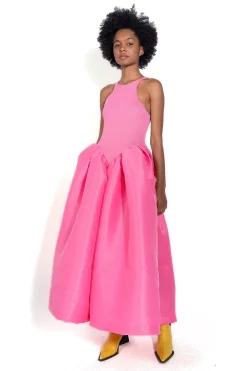 Marques ' Almeida Dresses | PINK DRESS WITH TANK TOP SCOOPED BRIGHTPINK