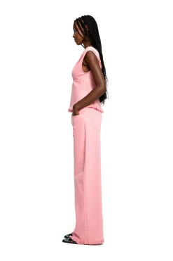 Marques ' Almeida Denim | Tops | DRILL FITTED OFF SHOULDER TOP PINK