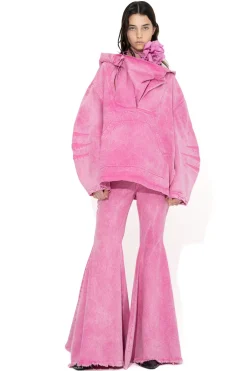 Marques ' Almeida Bottoms | Denim | EXTREME FLARES TROUSERS PINK
