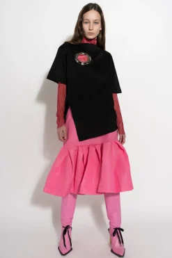 Marques ' Almeida Bottoms | Bottoms | PINK FITTED SKIRT BRIGHTPINK