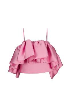 Marques ' Almeida Tops | Tops | PINK FRONT FRILL TOP LIGHTPINK