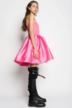 Marques ' Almeida Dresses | PINK MINI DRESS WITH TANK TOP SCOOPED BRIGHTPINK
