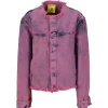 Marques ' Almeida Outerwear | PINK OVERDYED LOOSE COLLARLESS JACKET BRIGHTPINK