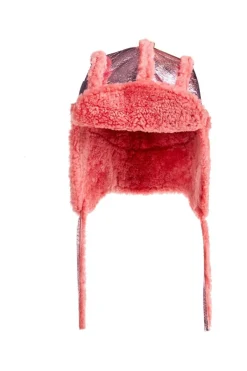 Marques ' Almeida Accessories | SHINY LEATHER EAR COVER HAT PINK