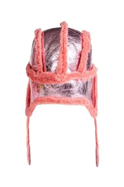 Marques ' Almeida Accessories | SHINY LEATHER EAR COVER HAT PINK