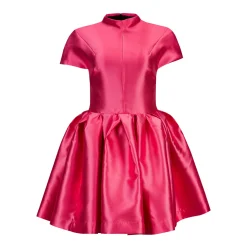 Marques ' Almeida Dresses | Dresses | PINK SHORT SLEEVE PUFF SKIRT DRESS BRIGHTPINK
