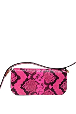 Marques ' Almeida Accessories | PINK SNAKE PRINT CLUTCH BAG BRIGHTPINK