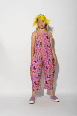 Marques ' Almeida Bottoms | SQUIGGLE PRINT BALLOON JUMPSUIT PINK