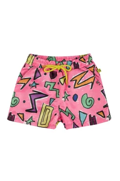Marques ' Almeida Swimwear | Jersey | SQUIGGLE PRINT SWIM SHORT PINK