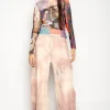 Marques ' Almeida Bottoms | Bottoms | TIE DYE BOYFRIEND TROUSERS PINK