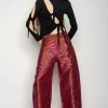 Marques ' Almeida Bottoms | Bottoms | ZEBRA BROCADE BOYFRIEND TROUSERS PINK