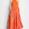 Marques ' Almeida Dresses | PRE-OWNED / DRESS WITH TANK TOP SCOOPED ORANGE