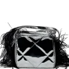 Marques ' Almeida Accessories | PRE-OWNED / WALLET BAG WITH FEATHER STRAP SILVER
