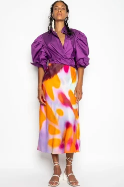 Marques ' Almeida Tops | Tops | BALLOON SLEEVE SHIRT PURPLE