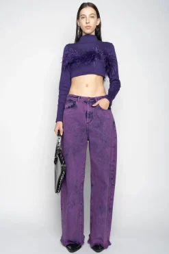Marques ' Almeida Denim | Bottoms | BOYFRIEND TROUSERS PURPLE