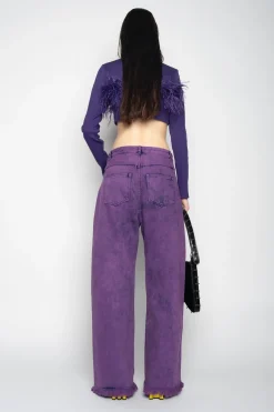 Marques ' Almeida Denim | Bottoms | BOYFRIEND TROUSERS PURPLE
