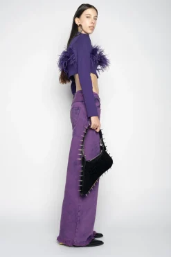 Marques ' Almeida Denim | Bottoms | BOYFRIEND TROUSERS PURPLE