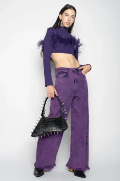 Marques ' Almeida Denim | Bottoms | BOYFRIEND TROUSERS PURPLE