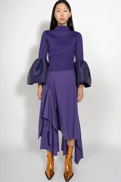 Marques ' Almeida Bottoms | DECONSTRUCTED SKIRT PURPLE