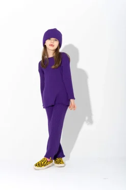 Marques ' Almeida Knitwear | Bottoms | MERINO KNIT TROUSERS PURPLE
