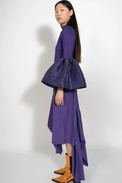 Marques ' Almeida Tops | TURTLENECK PUFF SLEEVE TOP PURPLE