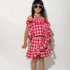 Marques ' Almeida Tops | RED AND PINK GINGHAM FRILL TOP MULTICOLOUR