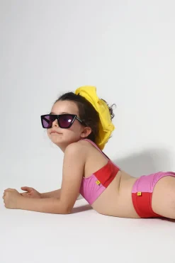 Marques ' Almeida Swimwear | RED AND PINK SWIMWEAR BIKINI SET MULTICOLOUR