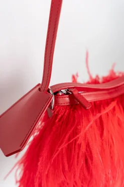Marques ' Almeida Accessories | FEATHER BAG RED