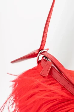 Marques ' Almeida Accessories | FEATHER BAG RED
