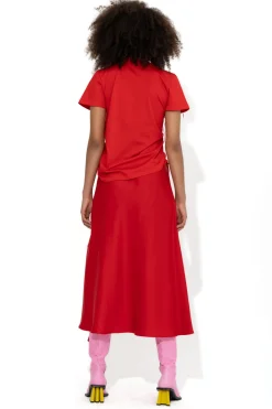 Marques ' Almeida Tops | Tops | GATHE T-SHIRT RED