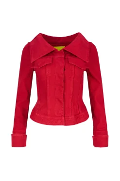 Marques ' Almeida Outerwear | Tops | OFF-SHOULDER COLLAR JACKET RED