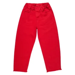 Marques ' Almeida Bottoms | PULL ON BAGGY TROUSERS WITH FRAYED EDGES RED