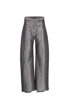 Marques ' Almeida Denim | Bottoms | DENIM PATCH POCKET BOYFRIEND JEANS SILVER