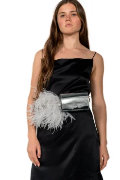 Marques ' Almeida Accessories | FEATHER BELT BAG SILVER
