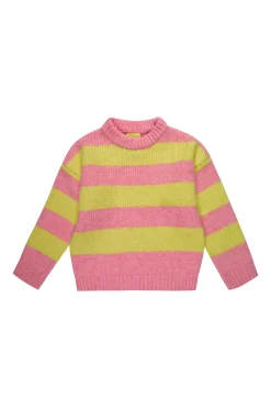 Marques ' Almeida Knitwear | Tops | STRIPE CREW NECK KNIT JUMPER MULTICOLOUR