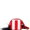 Marques ' Almeida Accessories | STRIPED WALLET BAG WITH FEATHER STRAP MULTICOLOUR