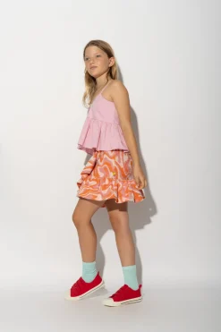 Marques ' Almeida Bottoms | TERRY WAVY PRINT SHORT SKIRT MULTICOLOUR
