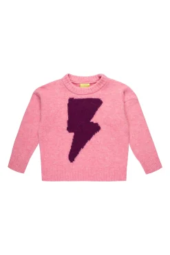 Marques ' Almeida Knitwear | Tops | THUNDER CREW NECK KNIT JUMPER PINK