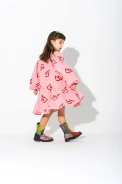 Marques ' Almeida Dresses | THUNDER PRINT GATHERED DRESS PINK
