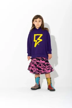 Marques ' Almeida Jersey | Tops | THUNDER PRINT HOODIE PURPLE
